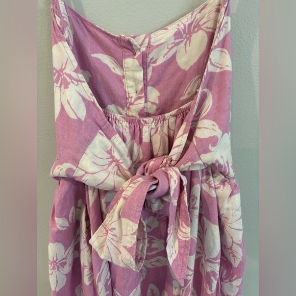 FREE PEOPLE The Perfect Floral Tropical Coastal Hawaiian Sundress Size Small - Picture 10 of 10